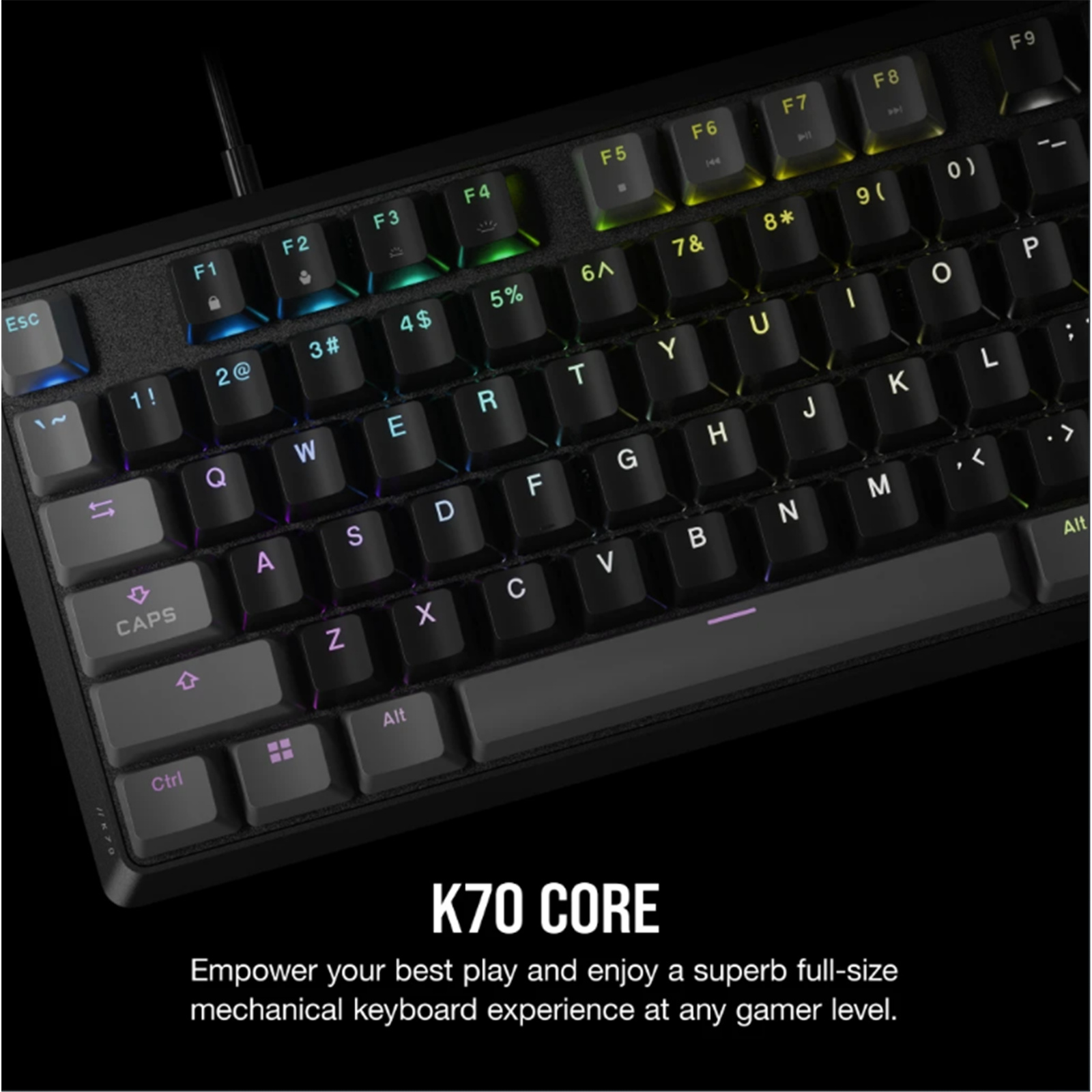 Corsair K70 CORE RGB Mechanical Gaming Keyboard - Carbon Gray