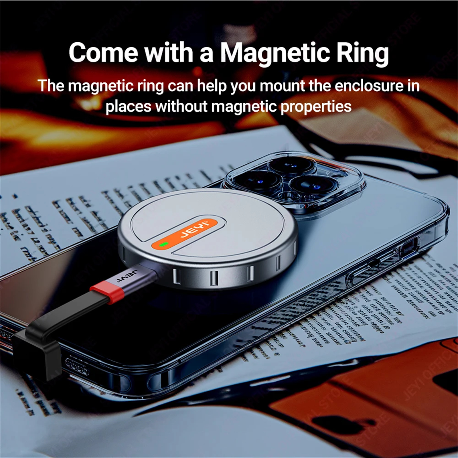 JEYI Magsafe USB-C 256GB External SSD For iPhone 15 Pro & Max 2230 M.2 NVMe SSD Magnetic