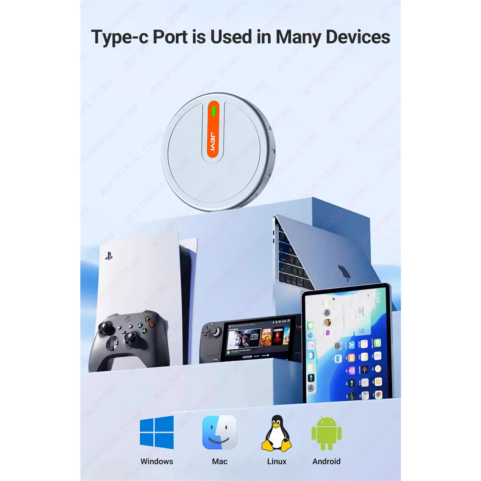 JEYI Magsafe USB-C 256GB External SSD For iPhone 15 Pro & Max 2230 M.2 NVMe SSD Magnetic
