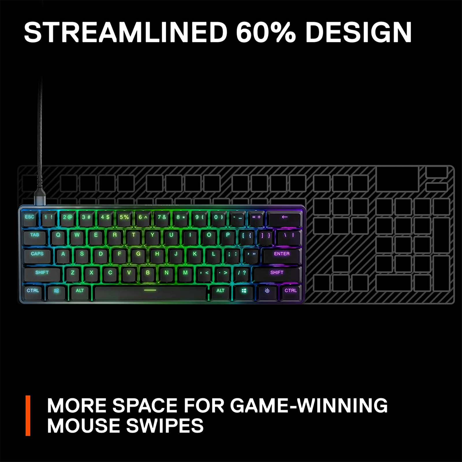 Steelseries Apex 9 Mini 60% Optical Mechanical Gaming Keyboard