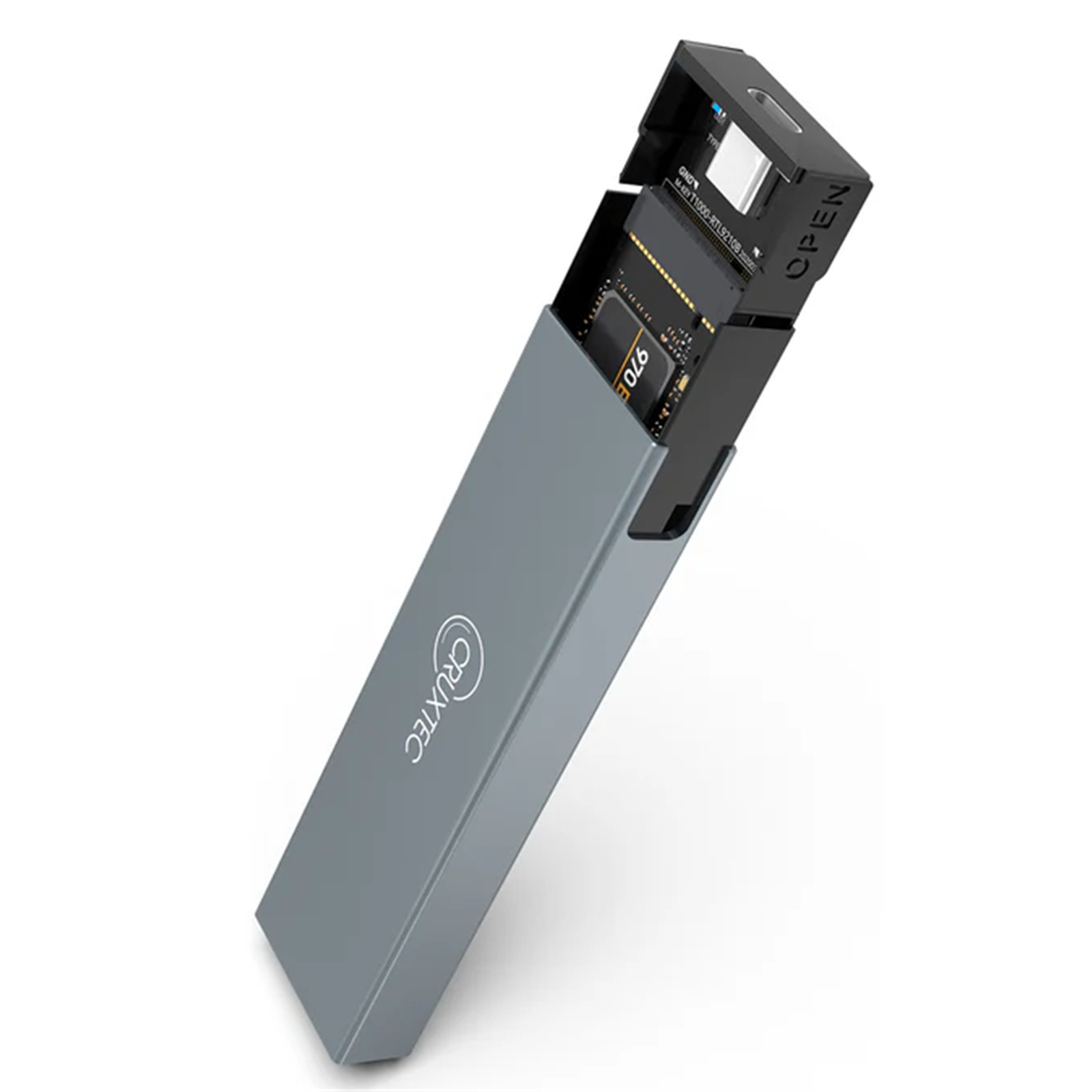 Cruxtec M.2 SSD to USB-C Enclosure - Aluminum , 5Gbps , up to 4TB