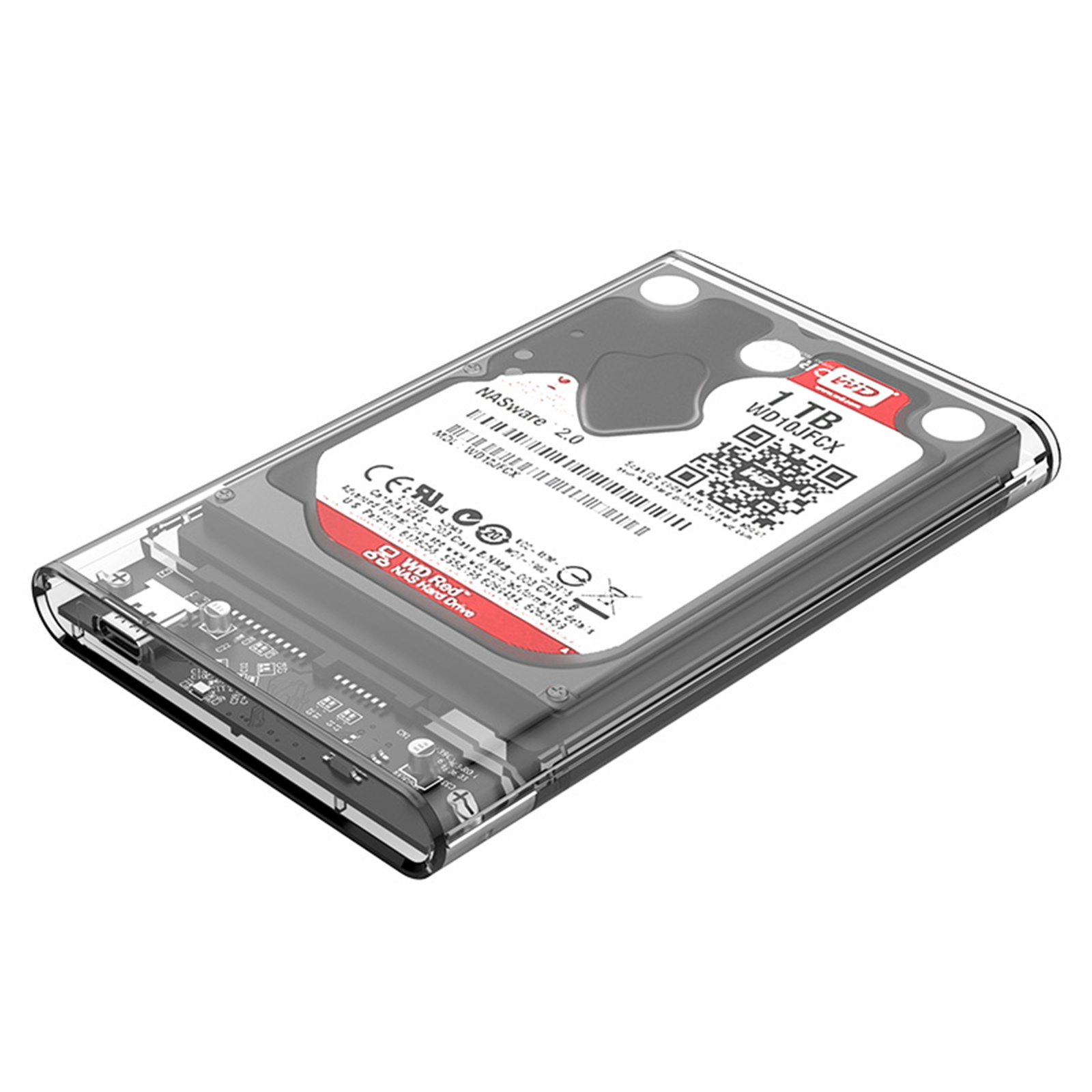 Orico USB-C 3.1 Gen.2 Transparent 2.5" SATA SSD / HDD 10Gbps Enclosure