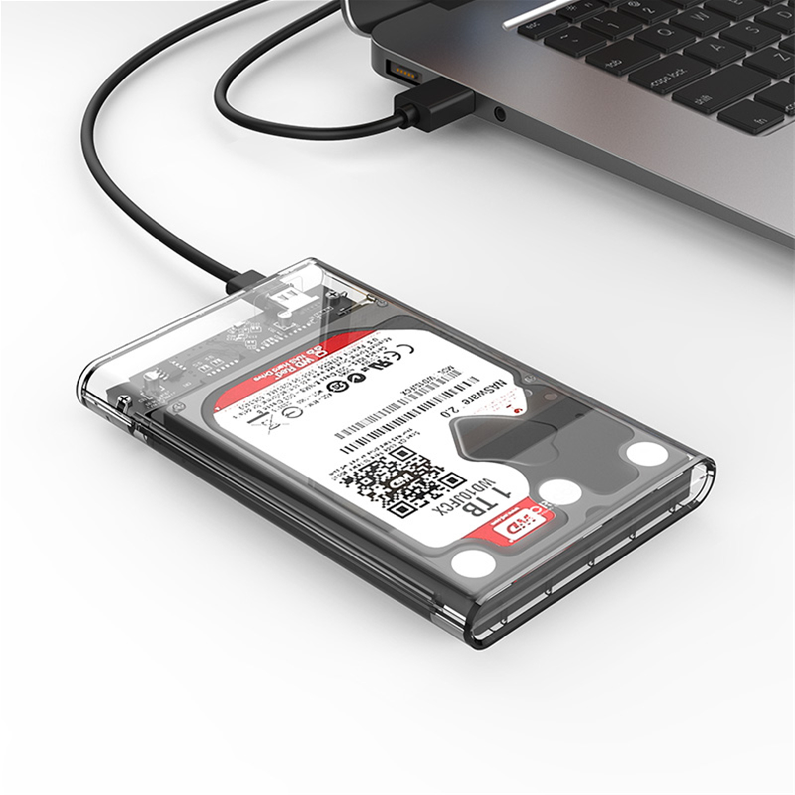Orico USB-C 3.1 Gen.2 Transparent 2.5" SATA SSD / HDD 10Gbps Enclosure