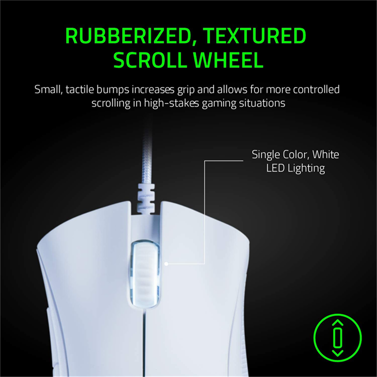 Razer Deathadder Essential Gaming Mouse - Mercury White