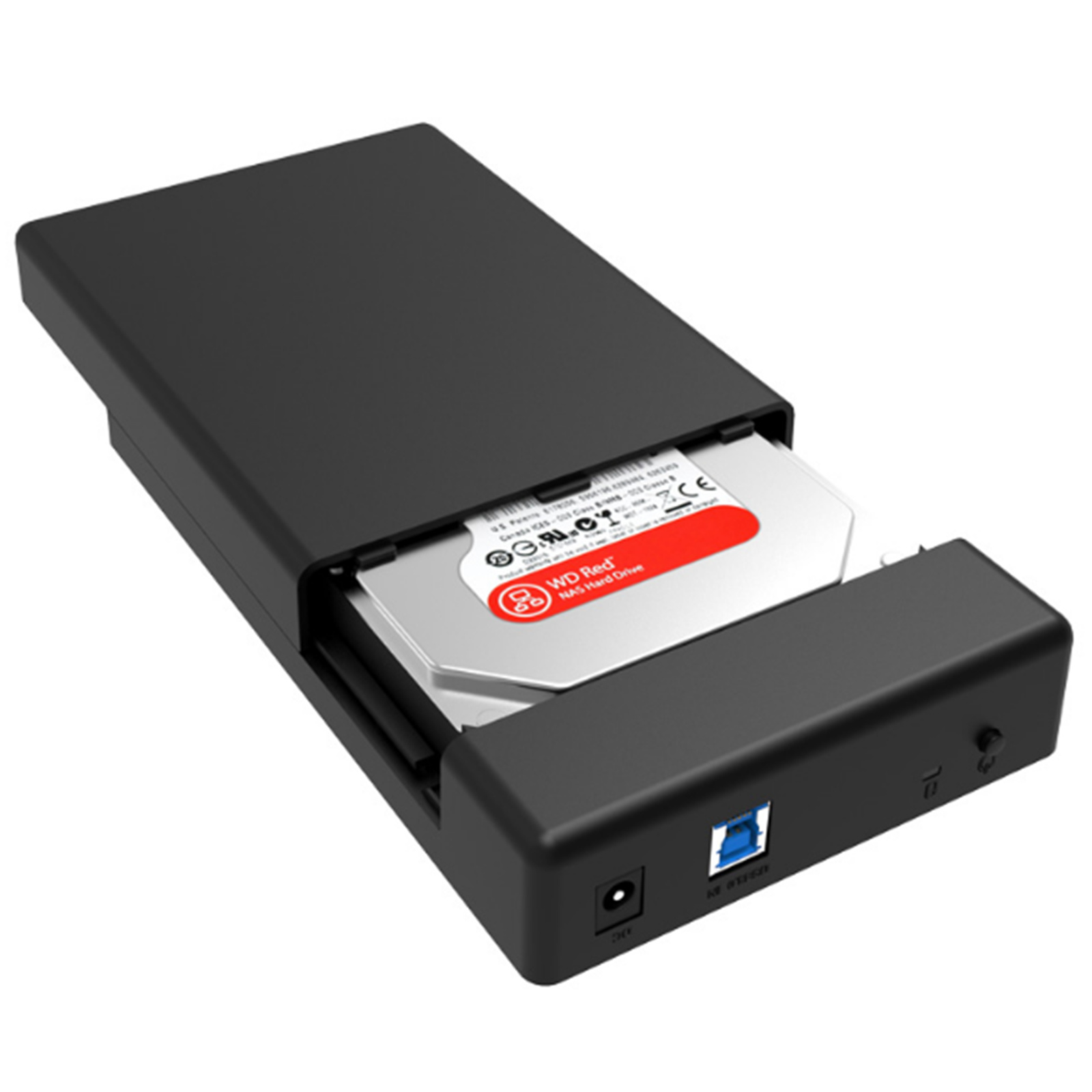 Orico USB 3.0 3.5" External Hard Drive 3.5 inch Enclosure with Data Cable and Power Adapter, (3588US3) Black