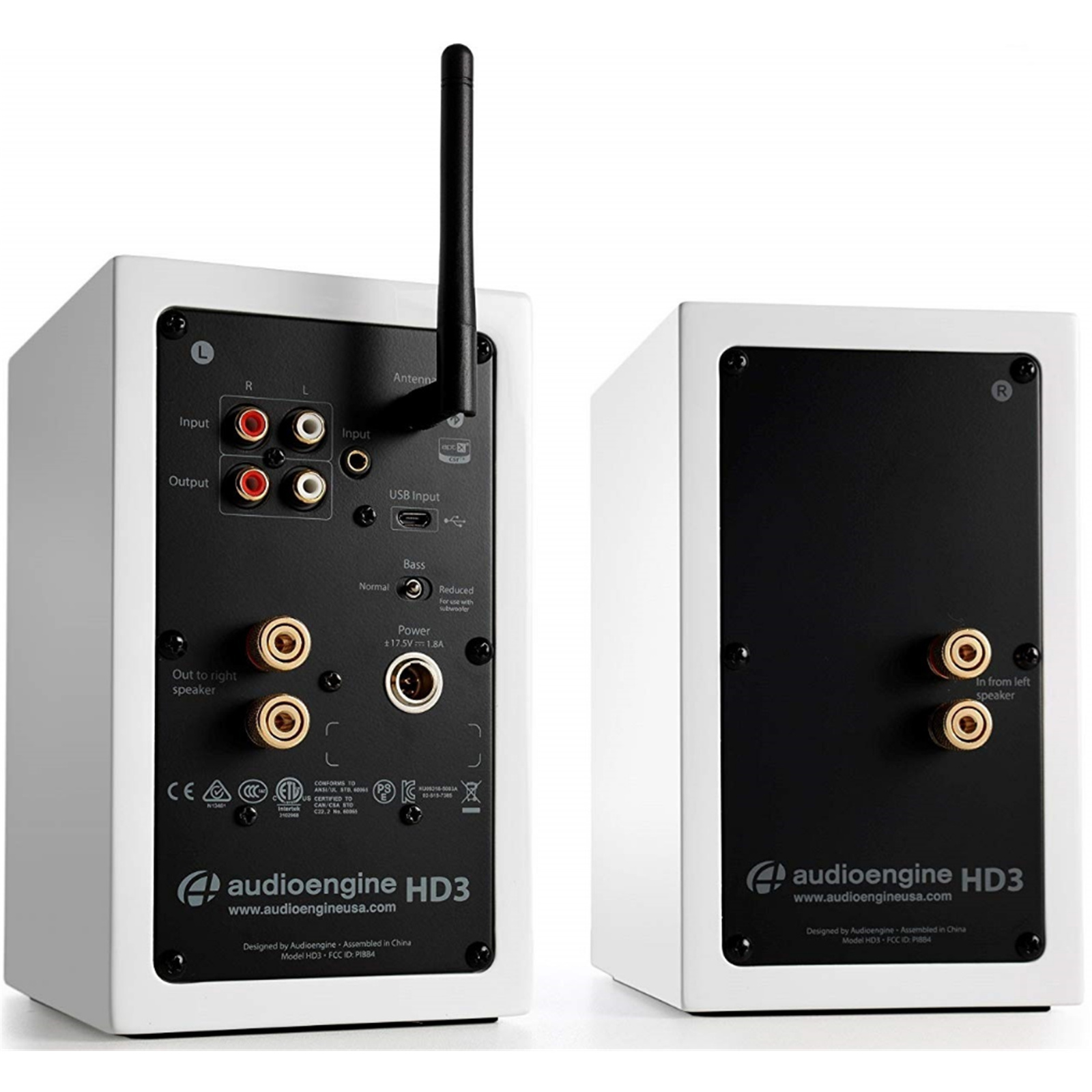 AUDIOENGINE HD3 Powered Desktop Speakers - Gloss White