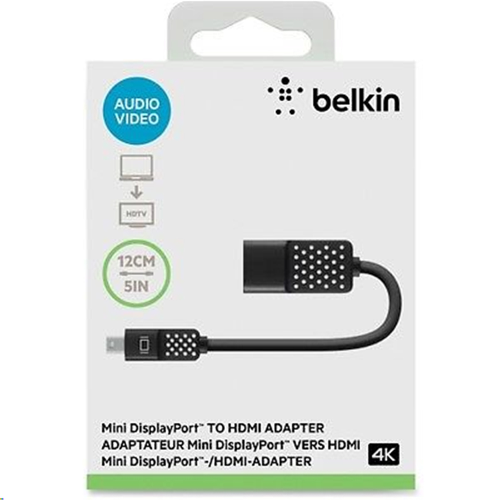 Belkin Mini DisplayPort to HDMI Adapter, 4K