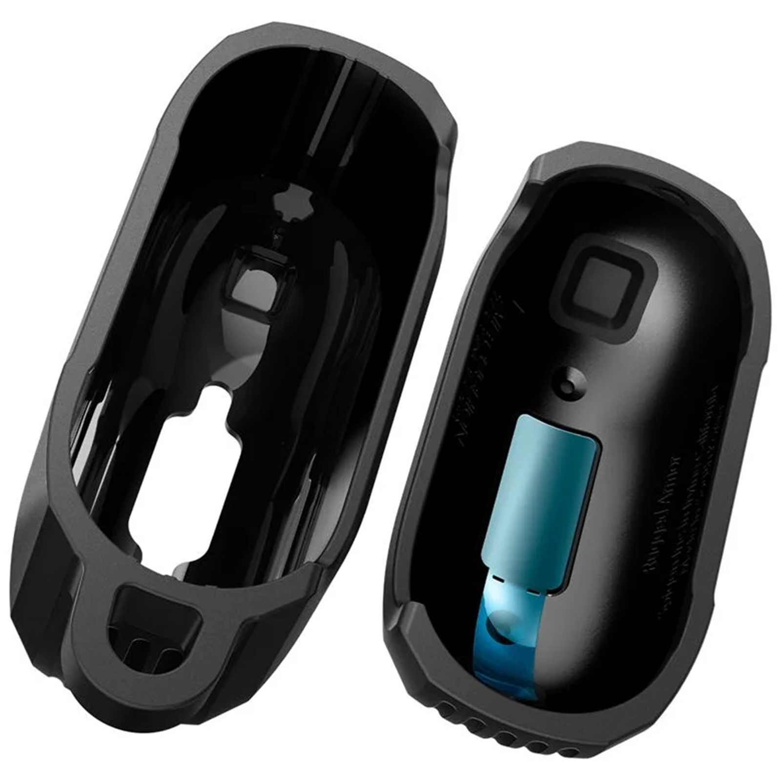 Spigen Apple Airpods 4 Rugged Armour Case - Matte Black - Compatible with Airpods 4 & AirPods 4 with Active Noise Cancellation