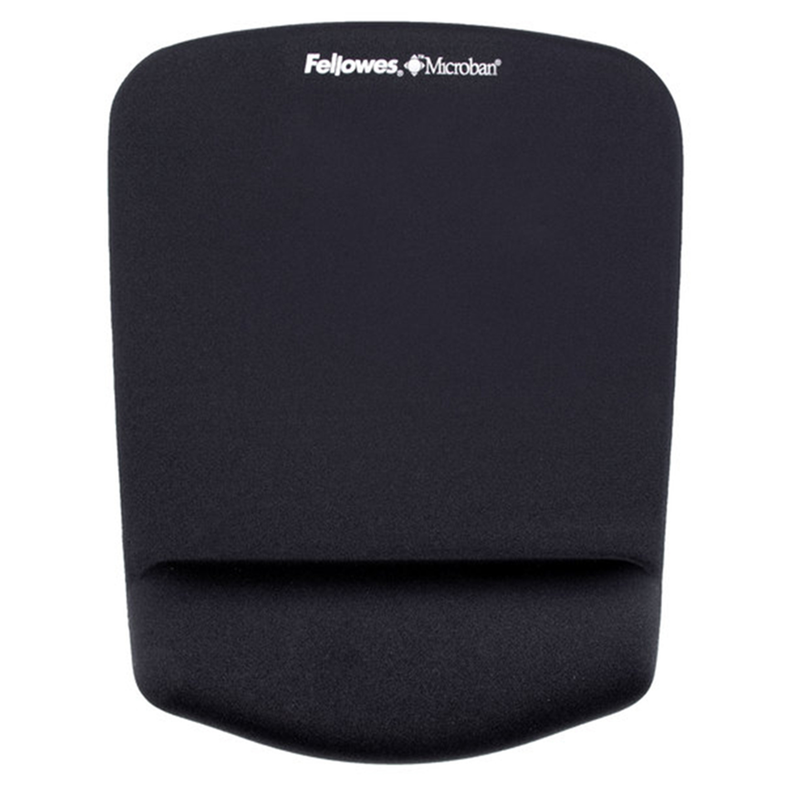 Fellowes 9252001 Ergonomic Mouse Pad with Gel Palm Wrist Rest - Black Plush Touch