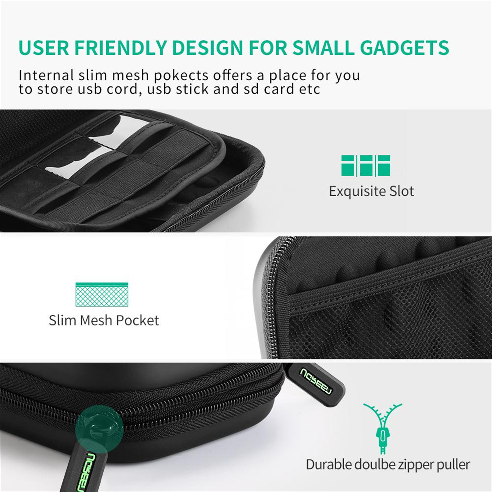 UGREEN Digital Storage EVA Case Bag for Hard Disk Drive & Power Bank