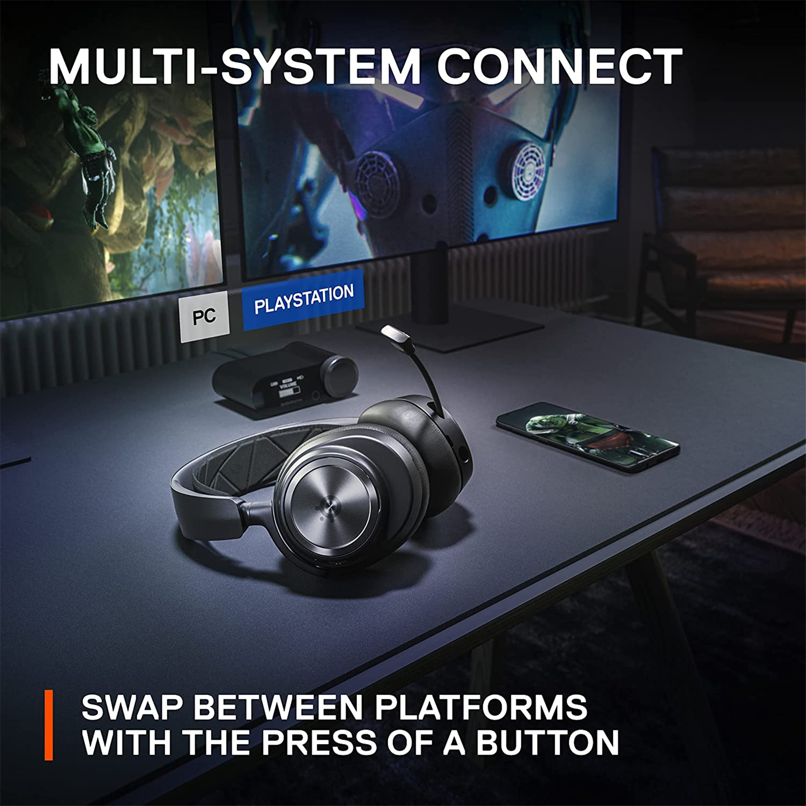 Steelseries Nova Pro Wireless Multi-System Gaming Headset for PC & Playstation
