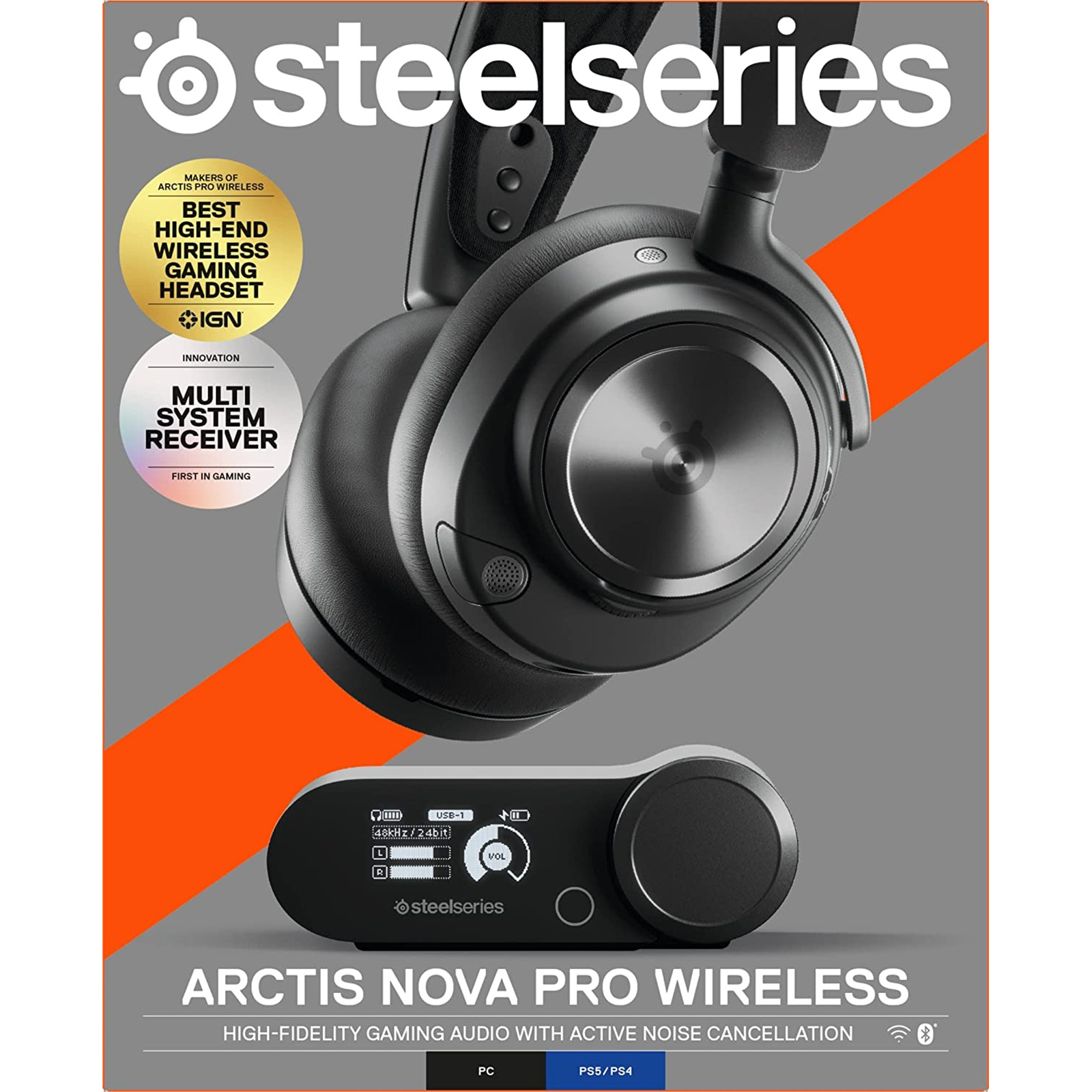 Steelseries Nova Pro Wireless Multi-System Gaming Headset for PC & Playstation