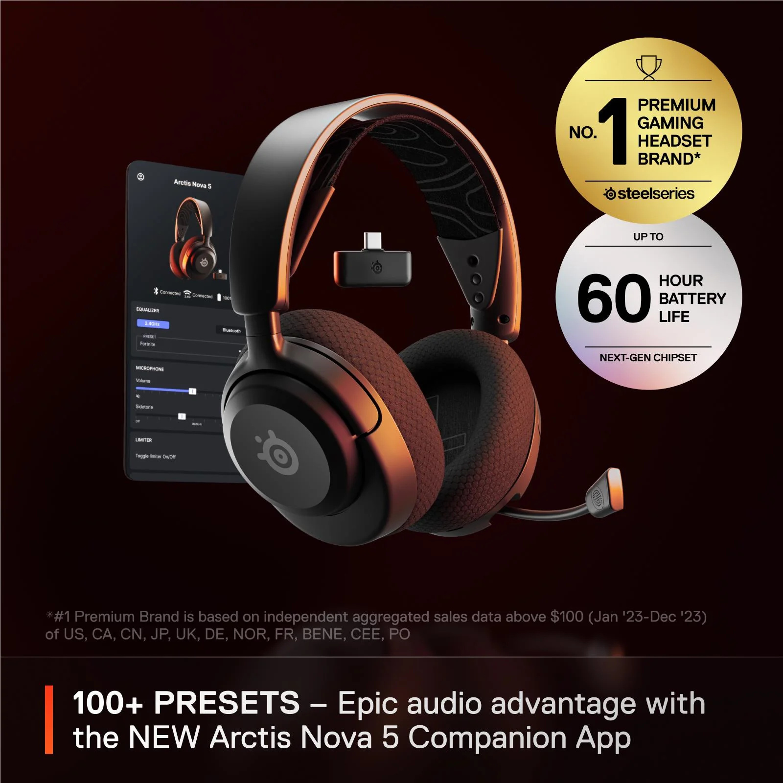 Steelseries Arctis Nova 5 Wireless Multi-Platform Gaming Headset
